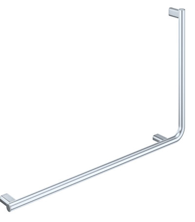 90° Care Slimline Left-Hand Rail, Stainless Steel
