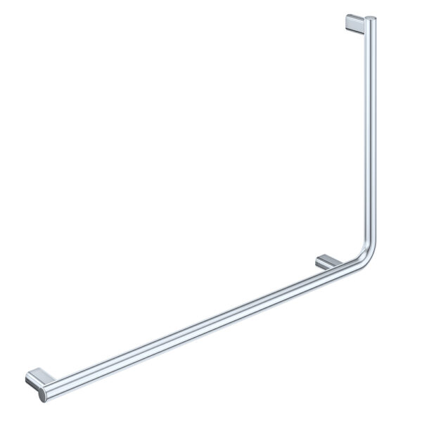 90° Care Slimline Left-Hand Rail, Stainless Steel