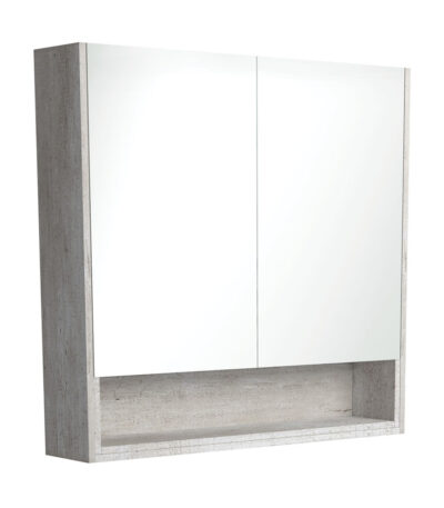 900 Mirror Cabinet with Display Shelf, Industrial