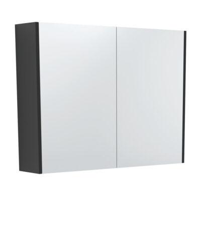 900 Mirror Cabinet with Satin Black Side Panels