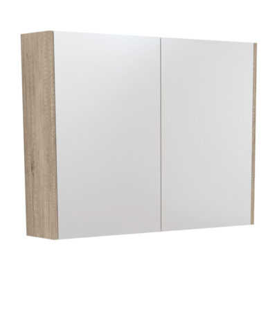 900 Mirror Cabinet with Scandi Oak Side Panels