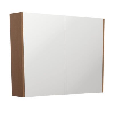 900 Mirror Cabinet with Walnut Side Panels