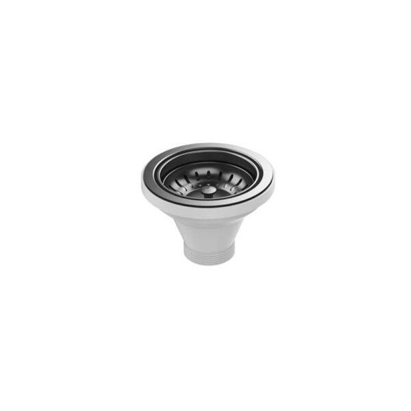 95mm Gun Metal Nano Coated Stainless Steel Round Strainer and Waste for Stainless Steel Sink | HG-981268-1001-2662