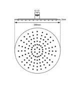 ACQUA BLACK Shower Head  Matte Black Finish - Image 2