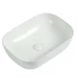 Basal Above Counter Basin With Pop Up Waste - GLOSS WHITE