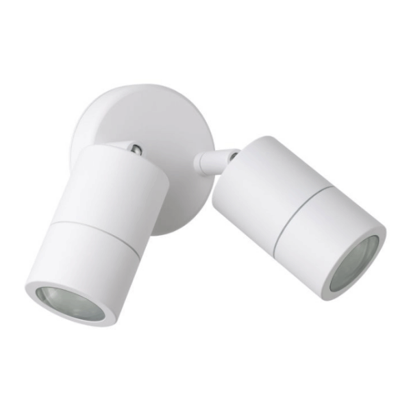 Eglo Fremantle 2 Light Adjustable Outdoor Wall Light White