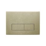 Venus Rimless Floor Pan with SQUARE Brushed Gold Stainlless Steel Flush Plate - Image 2