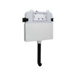 Java Rimless Floor Pan with SQUARE Matte Black ABS Flush Button - Image 3
