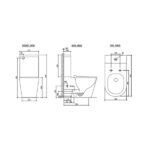 Vera Extra High Tornado Flushing Back to Wall Cistern Only - Image 2