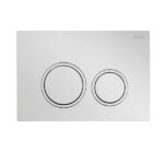 Zero Rimless Tornado Flush Floor Pan with SQUARE Chrome ABS Flush Plate - Image 3