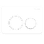 Zero Rimless Tornado Flush Floor Pan with SQUARE Chrome ABS Flush Plate - Image 2