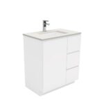 Sarah Roman Sand Undermount 750 Fingerpull Gloss White Vanity on Kick - Image 5