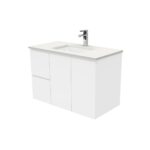 Sarah Crystal Pure Undermount Vanity on Kick - Image 14