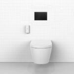 Novus Wall Hung Smart Toilet With ABS Square Black Flush Plate - Image 2