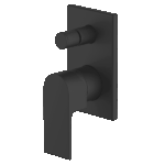 ABEY 1SHD-EXT-GM +SHD-INT-SP-GM PARK AVENUE COMPLETE SHOWER/BATH DIVERTER MIXER FOR 70MM WALL CAVITY GARETH ASHTON CHROME & COLOURED - Urban Designs Bathroom and Kitchen