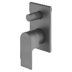 ABEY 1SHD-EXT-GM +SHD-INT-SP-GM PARK AVENUE COMPLETE SHOWER/BATH DIVERTER MIXER FOR 70MM WALL CAVITY GARETH ASHTON CHROME & COLOURED - Urban Designs Bathroom and Kitchen