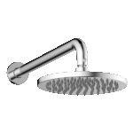 ABEY 1SHRO ROUND BRASS HORIZONTAL SHOWER GARETH ASHTON CHROME AND COLOURED - Urban Designs Bathroom and Kitchen