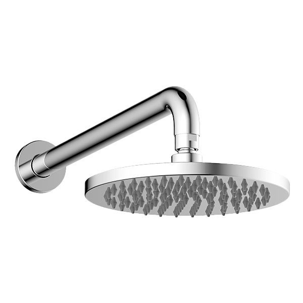 ABEY 1SHRO ROUND BRASS HORIZONTAL SHOWER GARETH ASHTON CHROME AND COLOURED - Urban Designs Bathroom and Kitchen