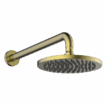 ABEY 1SHRO ROUND BRASS HORIZONTAL SHOWER GARETH ASHTON CHROME AND COLOURED - Urban Designs Bathroom and Kitchen