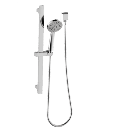 ABEY 1SRA ROUND HAND SHOWER ON RAIL GARETH ASHTON CHROME AND COLOURED - Urban Designs Bathroom and Kitchen