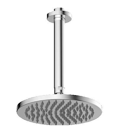 ABEY 1SVRO ROUND BRASS VERTICAL SHOWER GARETH ASHTON CHROME AND COLOURED - Urban Designs Bathroom and Kitchen