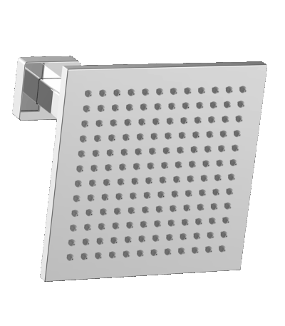 ABEY 2SVSQ BRASS SQUARE VERTICAL SHOWER 200MM DROP GARETH ASHTON CHROME AND COLOURED - Urban Designs Bathroom and Kitchen