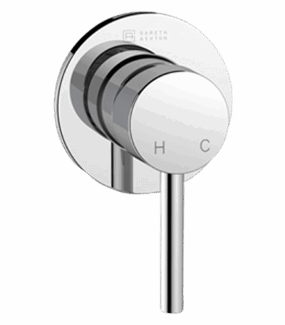 ABEY 3SH-EXT + SH-INT LUCIA COMPLETE SHOWER MIXER GARETH ASHTON CHROME & COLOURED - Urban Designs Bathroom and Kitchen