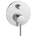 ABEY 3SHD-EXT + SHD-INT-SP LUCIA COMPLETE SHOWER/BATH DIVERTER MIXER FOR 70MM WALL CAVITIES GARETH ASHTON CHROME & COLOURED - Urban Designs Bathroom and Kitchen
