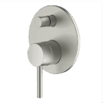 ABEY 3SHD-EXT + SHD-INT-SP LUCIA COMPLETE SHOWER/BATH DIVERTER MIXER FOR 70MM WALL CAVITIES GARETH ASHTON CHROME & COLOURED - Urban Designs Bathroom and Kitchen