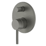 ABEY 3SHD-EXT + SHD-INT-SP LUCIA COMPLETE SHOWER/BATH DIVERTER MIXER FOR 70MM WALL CAVITIES GARETH ASHTON CHROME & COLOURED - Urban Designs Bathroom and Kitchen