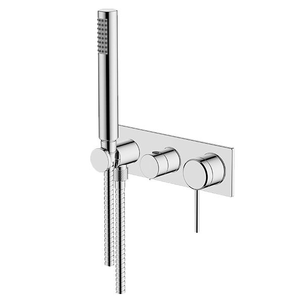 ABEY 6BS-WS POCO 3 HOLE BATH/SHOWER MIXER SET GARETH ASHTON CHROME & COLOURED - Urban Designs Bathroom and Kitchen