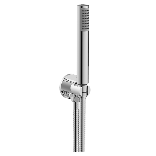 ABEY 6HSS ROUND HAND SHOWER SET GARETH ASHTON CHROME AND COLOURED - Urban Designs Bathroom and Kitchen