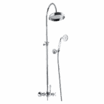ABEY 800004 PROVINCIAL OVERHEAD SHOWER WITH HAND SHOWER ARMANDO VICARIO CHROME AND COLOURED - Urban Designs Bathroom and Kitchen