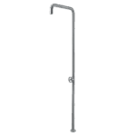 ABEY 800323 RESORT OUTDOOR SHOWER 316 STAINLESS STEEL ARMANDO VICARIO CHROME / BLACK - Urban Designs Bathroom and Kitchen