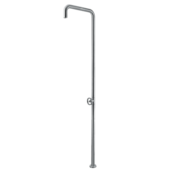ABEY 800323 RESORT OUTDOOR SHOWER 316 STAINLESS STEEL ARMANDO VICARIO CHROME / BLACK - Urban Designs Bathroom and Kitchen