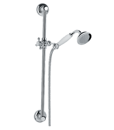 ABEY 900069 PROVINCIAL SHOWER ON RAIL ARMANDO VICARIO CHROME AND COLOURED - Urban Designs Bathroom and Kitchen