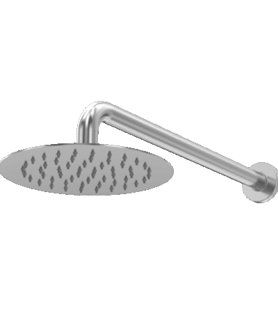 ABEY RAS11-316 ROUND HORIZ OVERHEAD SHOWER 316 GARETH ASHTON CHROME - Urban Designs Bathroom and Kitchen