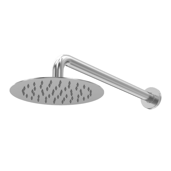 ABEY RAS11-316 ROUND HORIZ OVERHEAD SHOWER 316 GARETH ASHTON CHROME - Urban Designs Bathroom and Kitchen