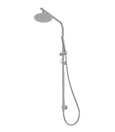 ABEY RHS06-316 ROUND ARCH RAIL AND HAND SHOWER SET 316 GARETH ASHTON CHROME - Urban Designs Bathroom and Kitchen