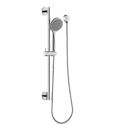 ABEY SRA06 ROUND HAND SHOWER ON RAIL GARETH ASHTON CHROME AND COLOURED - Urban Designs Bathroom and Kitchen