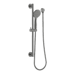ABEY SRA06 ROUND HAND SHOWER ON RAIL GARETH ASHTON CHROME AND COLOURED - Urban Designs Bathroom and Kitchen