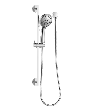 ABEY SRA07 ROUND 3 FUNCTION HAND SHOWER ON RAIL GARETH ASHTON CHROME AND COLOURED - Urban Designs Bathroom and Kitchen