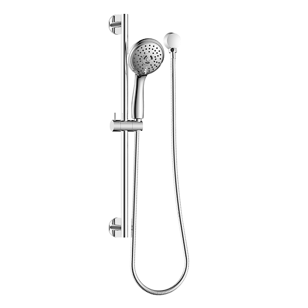 ABEY SRA07 ROUND 3 FUNCTION HAND SHOWER ON RAIL GARETH ASHTON CHROME AND COLOURED - Urban Designs Bathroom and Kitchen