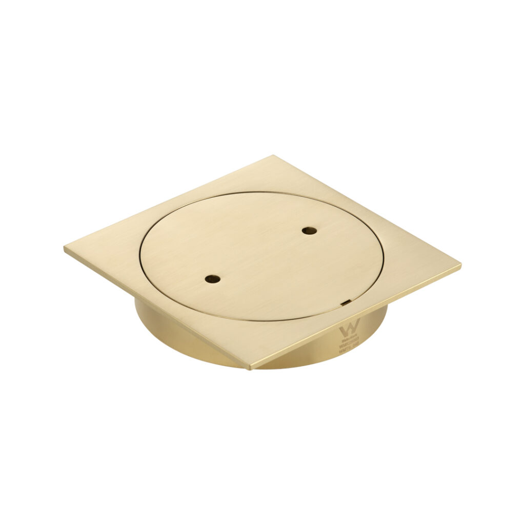 ABI Inspection Outlet Square - Brushed Brass