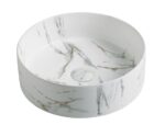 Above Counter Ceramic Basin - Carrara - Matt White - Round - 355mm | PA3636CRA