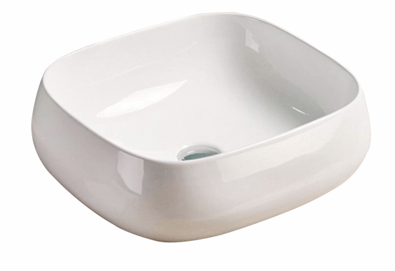 Above Counter Ceramic Basin - Gloss White - Rectangle - 450mm | PA4540