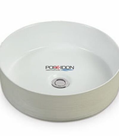 Above Counter Ceramic Basin - Gloss White - Round - 355mm | PA3636W