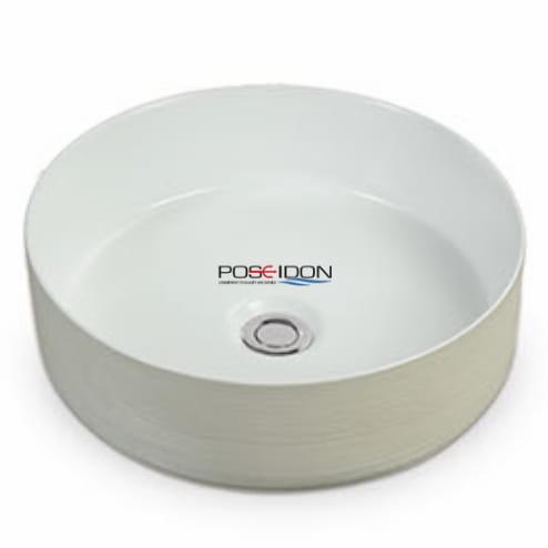 Above Counter Ceramic Basin - Gloss White - Round - 355mm | PA3636W