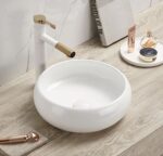 Above Counter Ceramic Basin - Gloss White - Round - 360mm | PA3612