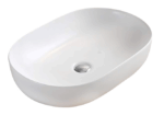 Above Counter Ceramic Basin - Matt White - Oval - 490mm | PA4935MW